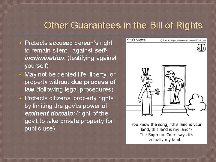 The Bill of Rights Chapter 4 First Amendment