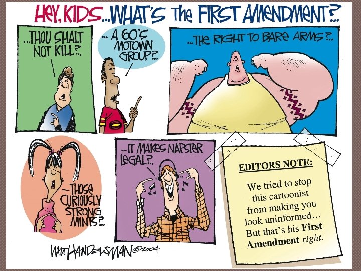 The Bill of Rights Chapter 4 First Amendment