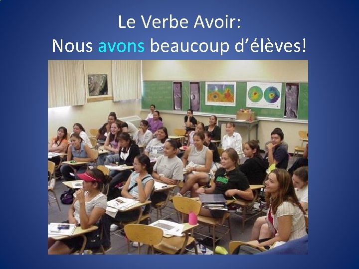 Le Verbe Avoir: Nous avons beaucoup d’élèves! 