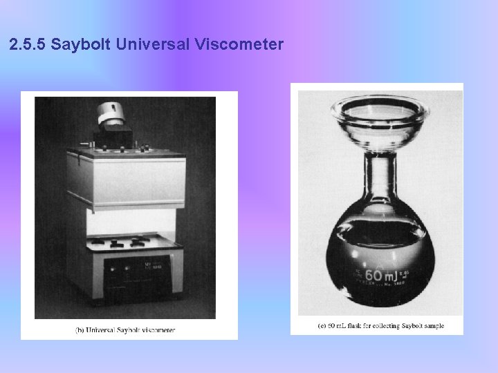 2. 5. 5 Saybolt Universal Viscometer 