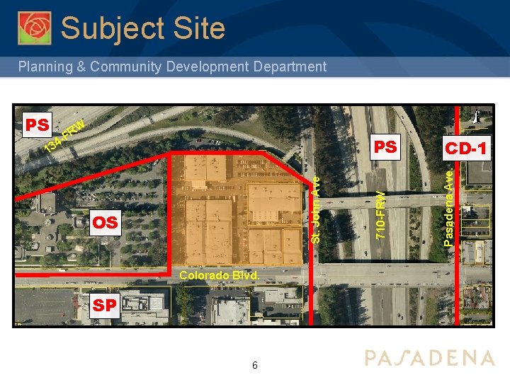 Subject Site Planning & Community Development Department PS St. John Ave 4 13 OS
