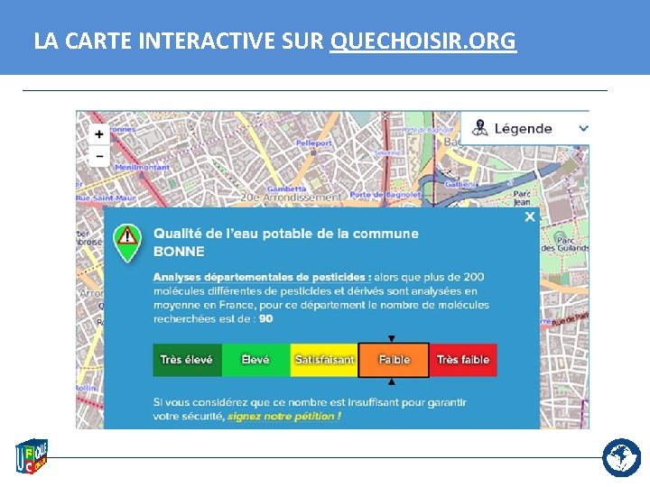 LA CARTE INTERACTIVE SUR QUECHOISIR. ORG 13 