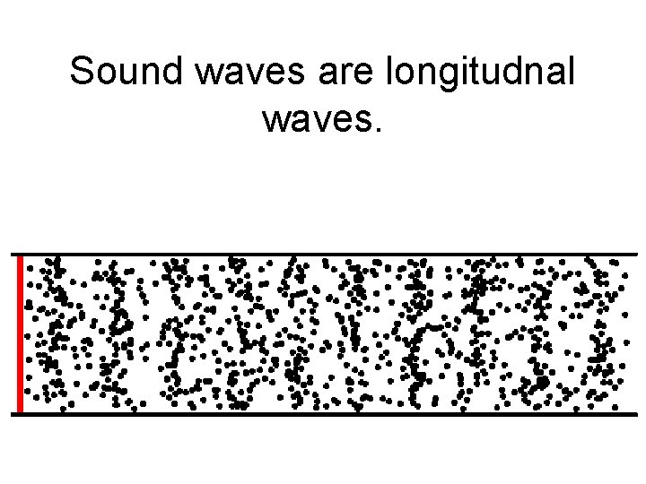 Sound waves are longitudnal waves. 