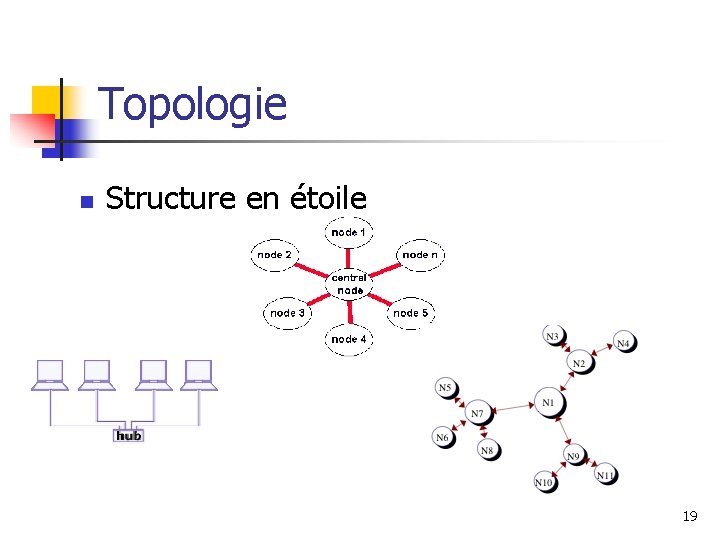 Topologie n Structure en étoile 19 