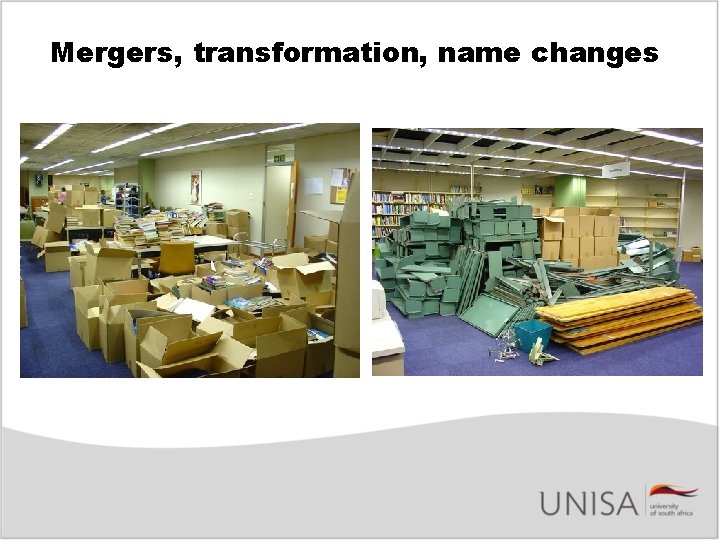 Mergers, transformation, name changes 