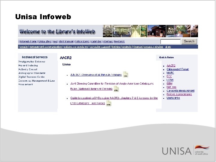 Unisa Infoweb 