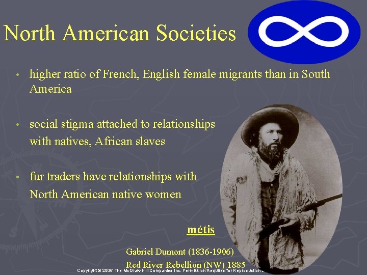 North American Societies • higher ratio of French, English female migrants than in South