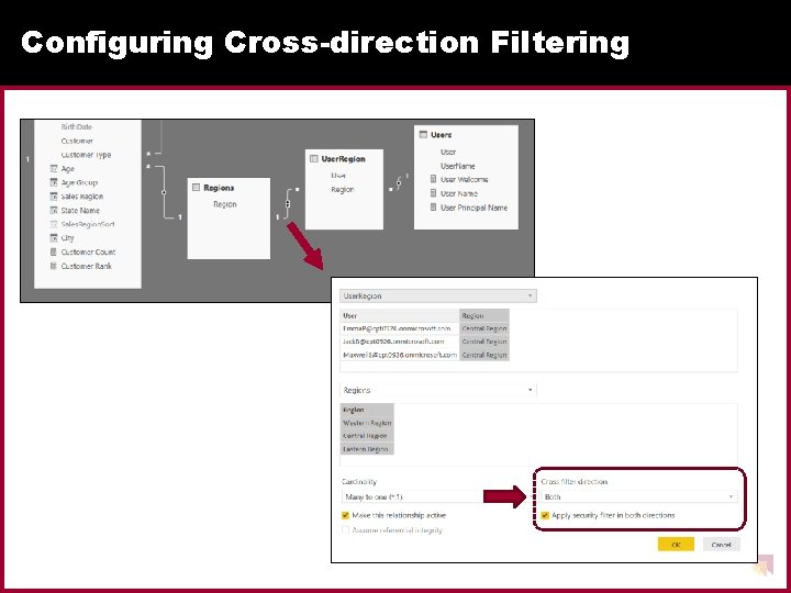 Configuring Cross-direction Filtering 