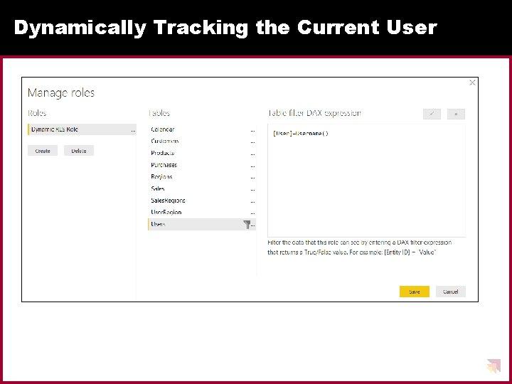 Dynamically Tracking the Current User 