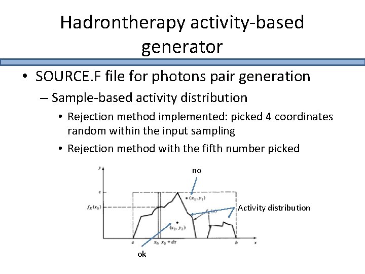 Hadrontherapy activity-based generator • SOURCE. F file for photons pair generation – Sample-based activity