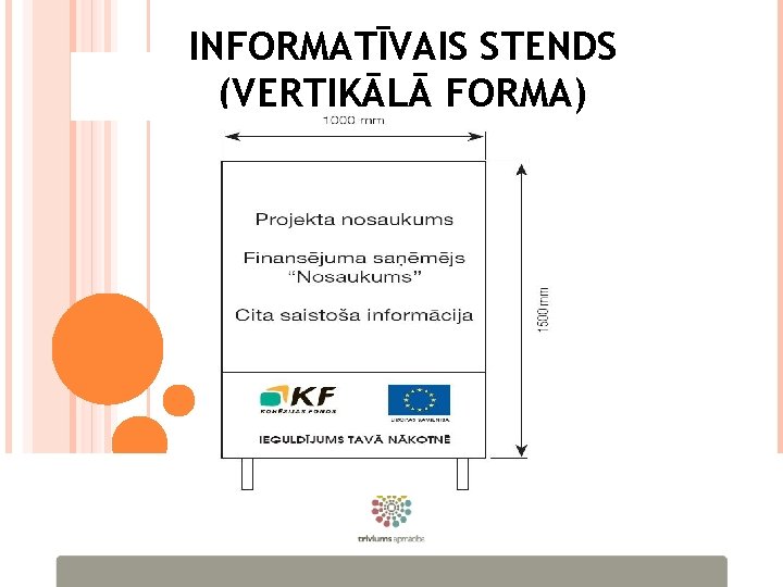 INFORMATĪVAIS STENDS (VERTIKĀLĀ FORMA) 