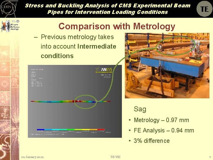 Stress and Buckling Analysis of CMS Experimental Beam Pipes for Intervention Loading Conditions Comparison