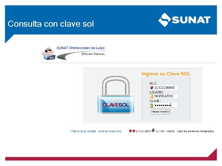 Consulta con clave sol 