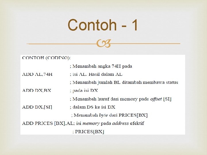 Contoh - 1 