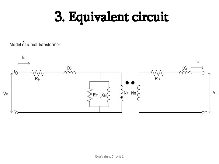 3. Equivalent circuit Equivalent Circuit 1 