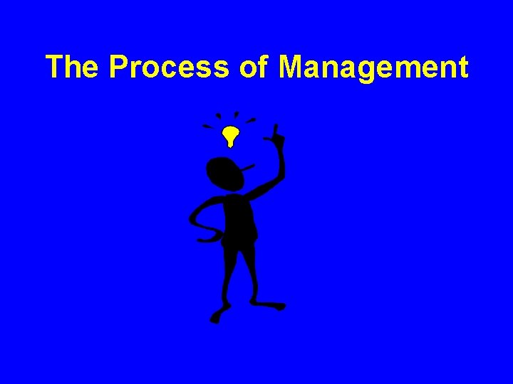 The Process of Management The Process of Management