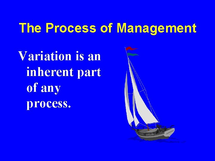 The Process of Management Variation is an inherent part of any process. The Process of Management Variation is an inherent part of any process.