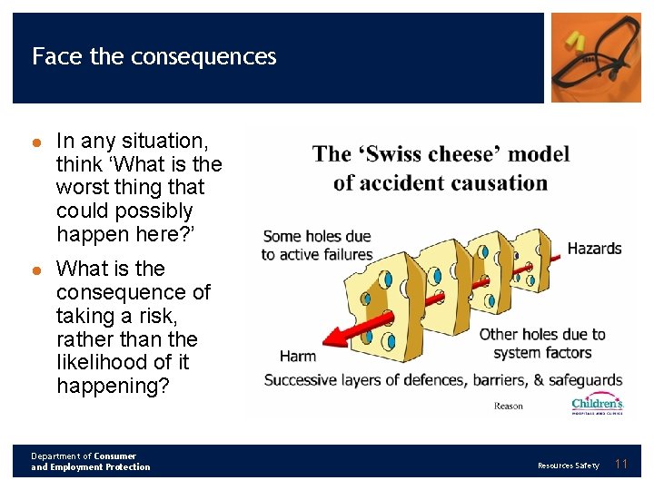 Face the consequences l l In any situation, think ‘What is the worst thing