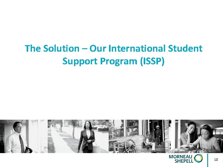 The Solution – Our International Student Support Program (ISSP) 10 