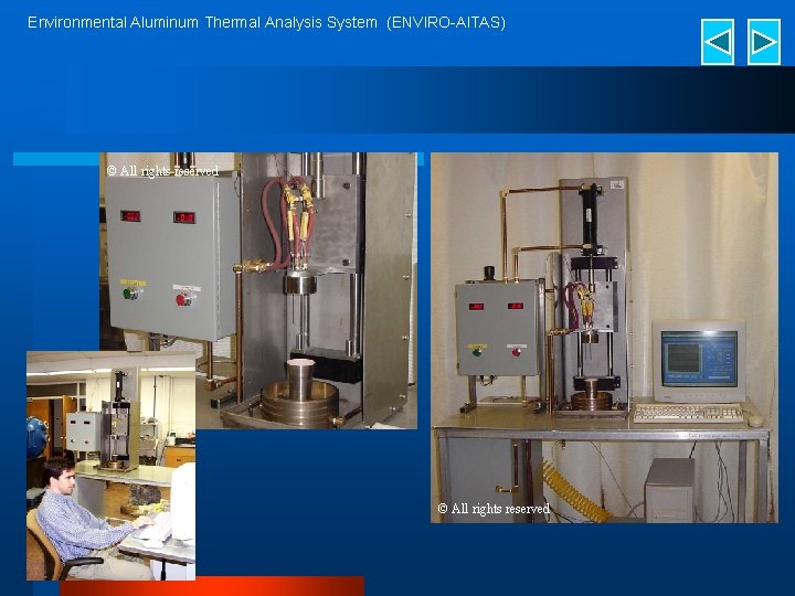 Environmental Aluminum Thermal Analysis System (ENVIRO-Al. TAS) © All rights reserved 