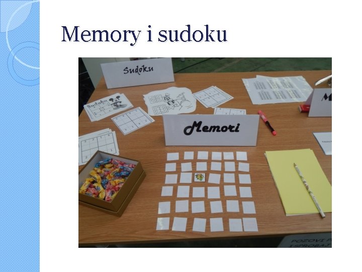 Memory i sudoku 