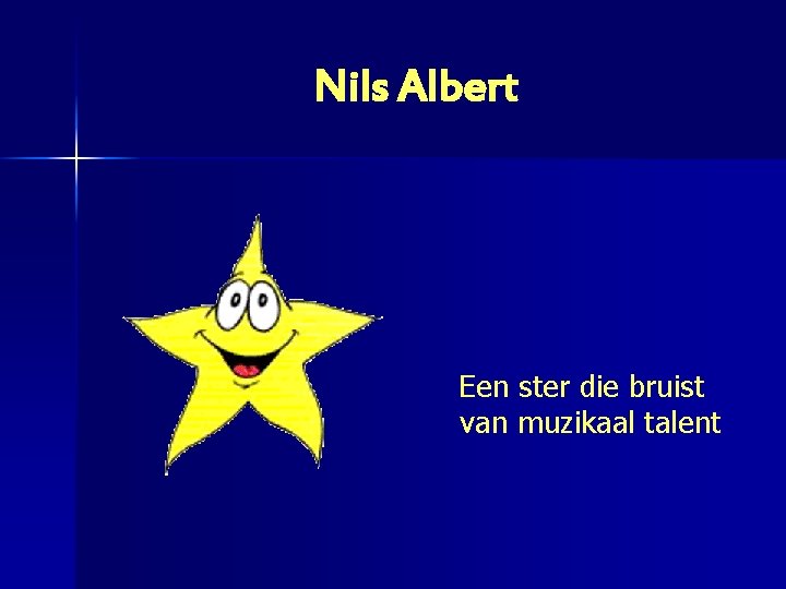 Nils Albert Een ster die bruist van muzikaal talent 