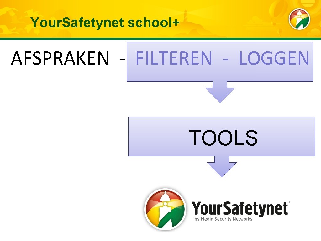 Your. Safetynet school+ AFSPRAKEN - FILTEREN - LOGGEN TOOLS 