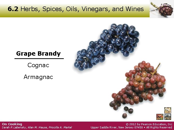 6. 2 Herbs, Spices, Oils, Vinegars, and Wines Grape Brandy Cognac Armagnac On Cooking