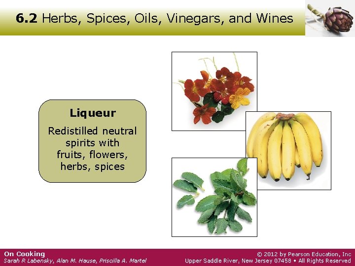 6. 2 Herbs, Spices, Oils, Vinegars, and Wines Liqueur Redistilled neutral spirits with fruits,