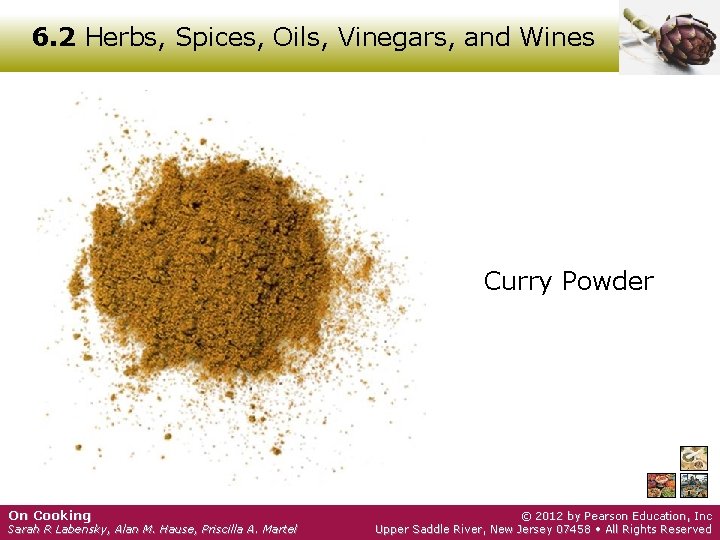 6. 2 Herbs, Spices, Oils, Vinegars, and Wines Curry Powder On Cooking Sarah R