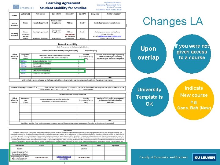 Changes LA Upon overlap University Template is OK 56 If you were not given