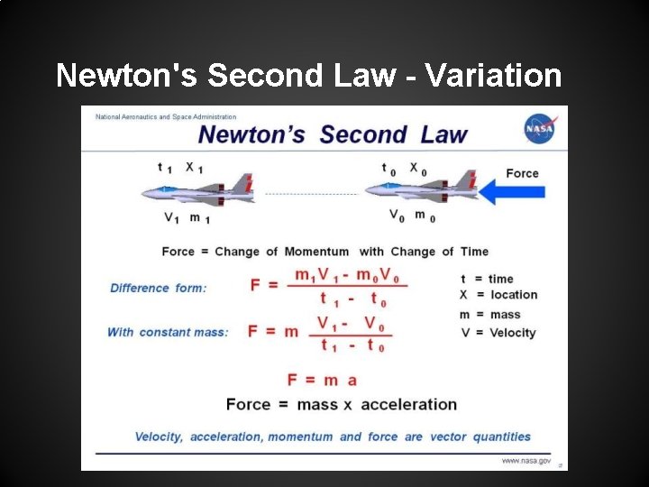 Newton's Second Law - Variation 