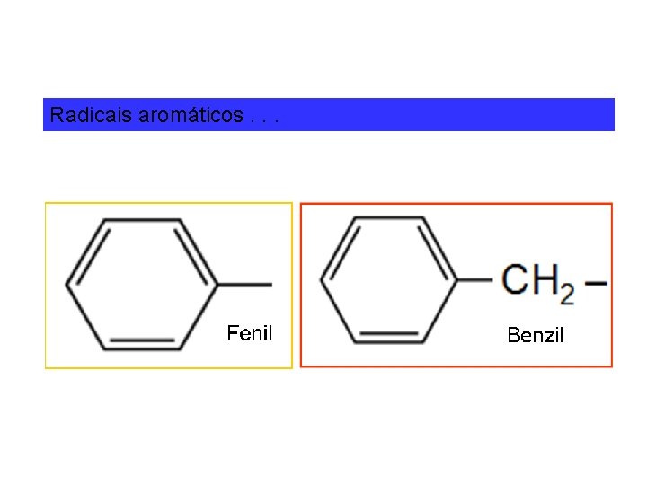 Radicais aromáticos. . . 