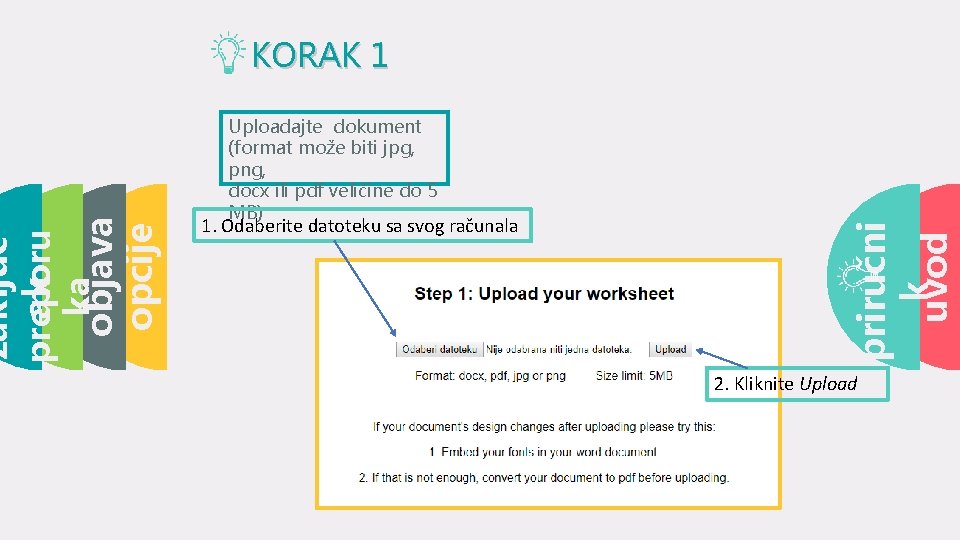 Uploadajte dokument (format može biti jpg, png, docx ili pdf veličine do 5 MB)