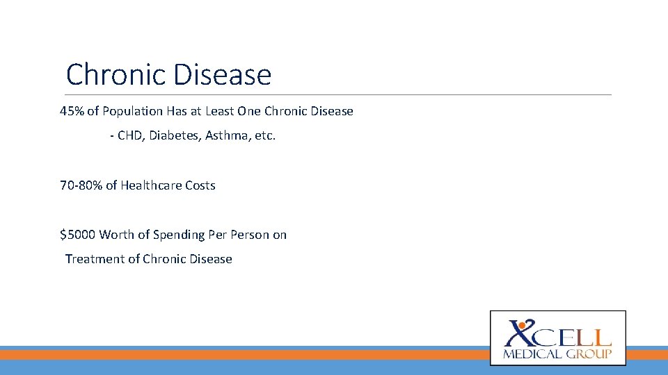 Chronic Disease 45% of Population Has at Least One Chronic Disease - CHD, Diabetes,