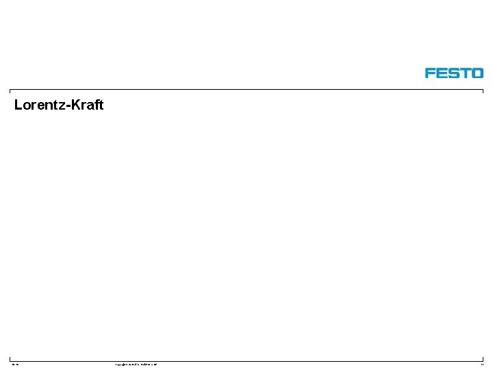 Lorentz-Kraft DC-R/ Copyright Festo Didactic Gmb. H&Co. KG 33 