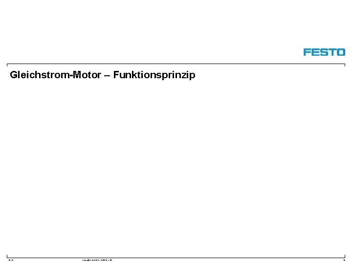 Gleichstrom-Motor – Funktionsprinzip DC-R/ Copyright Festo Didactic Gmb. H&Co. KG 34 