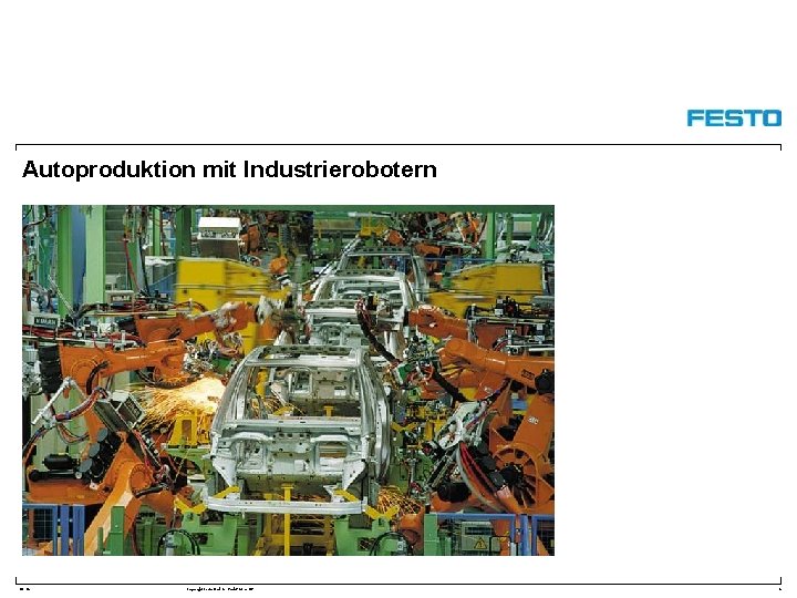Autoproduktion mit Industrierobotern DC-R/ Copyright Festo Didactic Gmb. H&Co. KG 4 