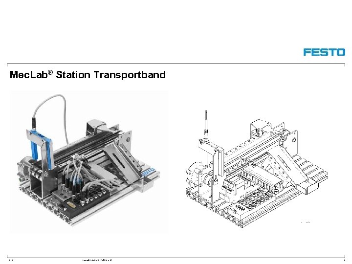 Mec. Lab® Station Transportband DC-R/ Copyright Festo Didactic Gmb. H&Co. KG 6 