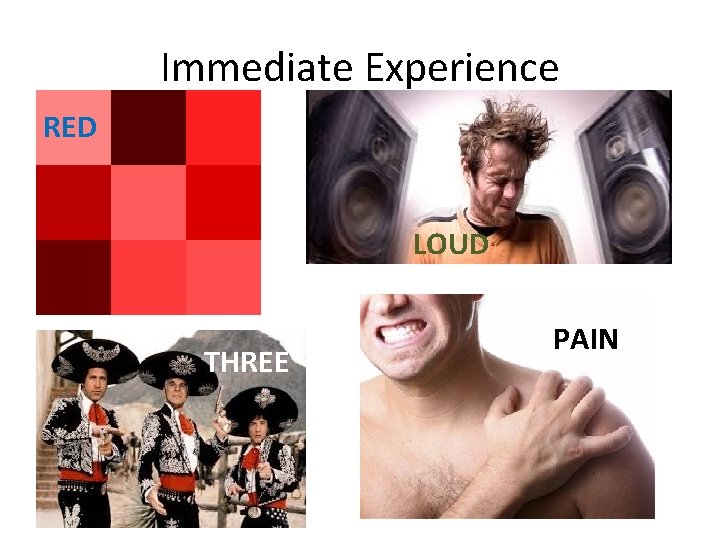 Immediate Experience RED LOUD THREE PAIN 