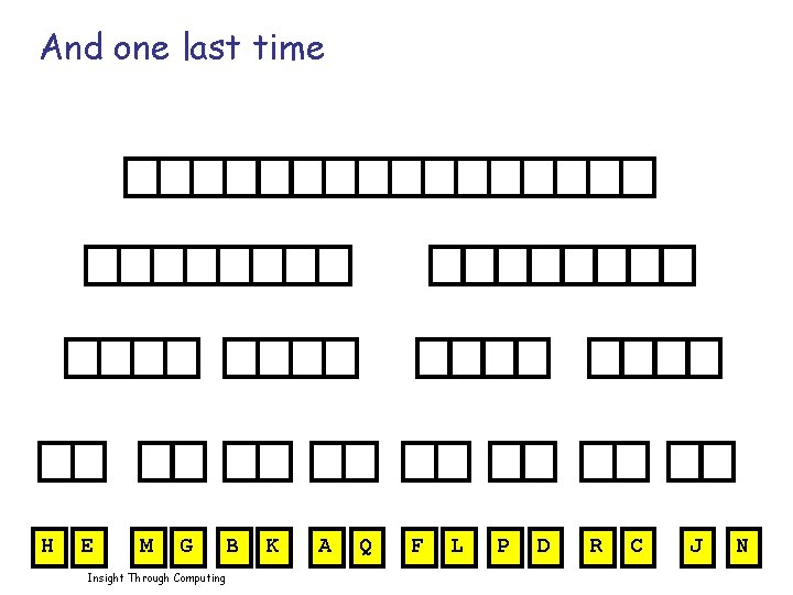 And one last time H E M G B Insight Through Computing K A
