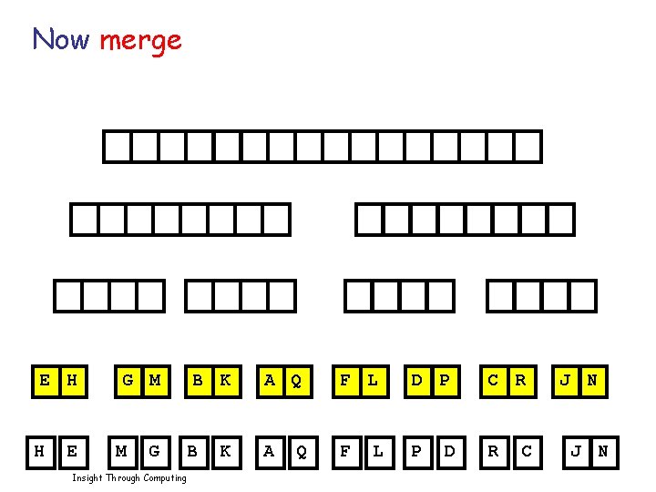 Now merge E H H E G M M G B K A Q