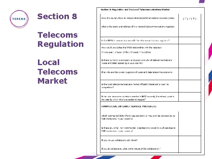 Section 8 Telecoms Regulation Local Telecoms Market 