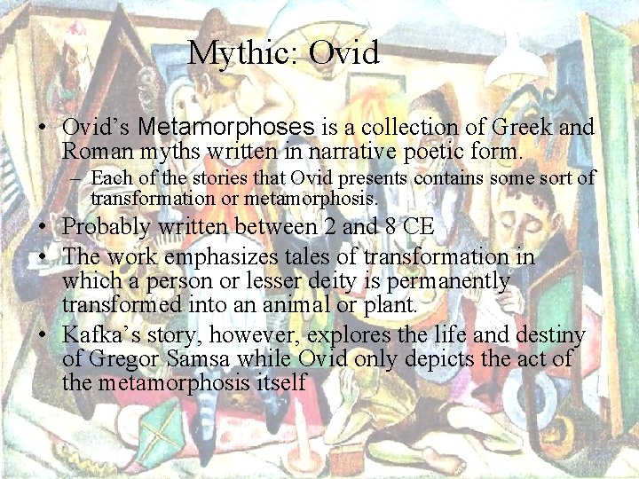 Mythic: Ovid • Ovid’s Metamorphoses is a collection of Greek and Roman myths written