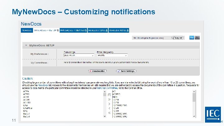 My. New. Docs – Customizing notifications 11 