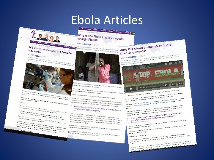 Ebola Articles 