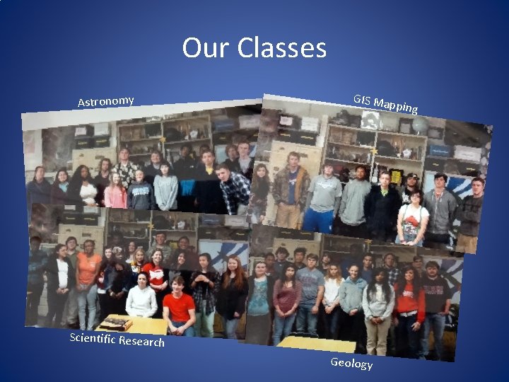 Our Classes Astronomy GIS Map ping Scientific Research Geology 