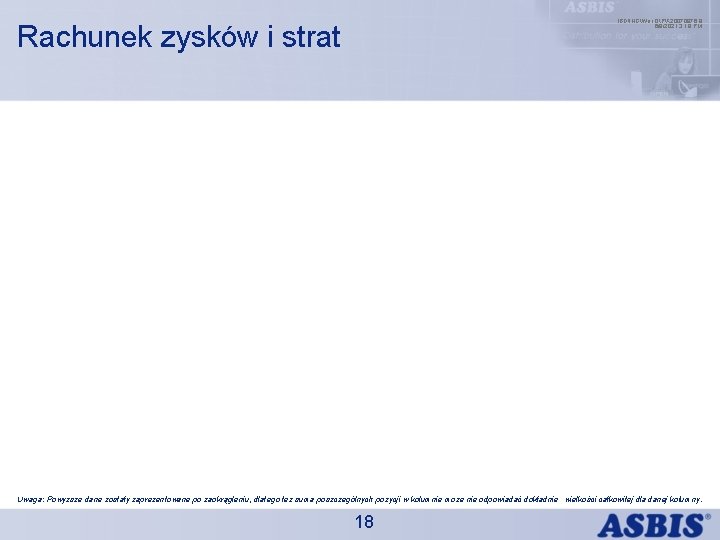 IBDINGWar OPX 20070976. 8 6/9/2021 3: 18 PM Rachunek zysków i strat Uwaga: Powyższe