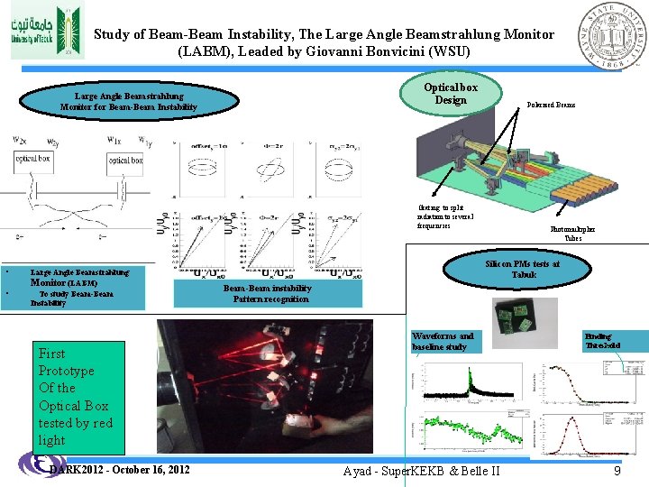 Study of Beam-Beam Instability, The Large Angle Beamstrahlung Monitor (LABM), Leaded by Giovanni Bonvicini