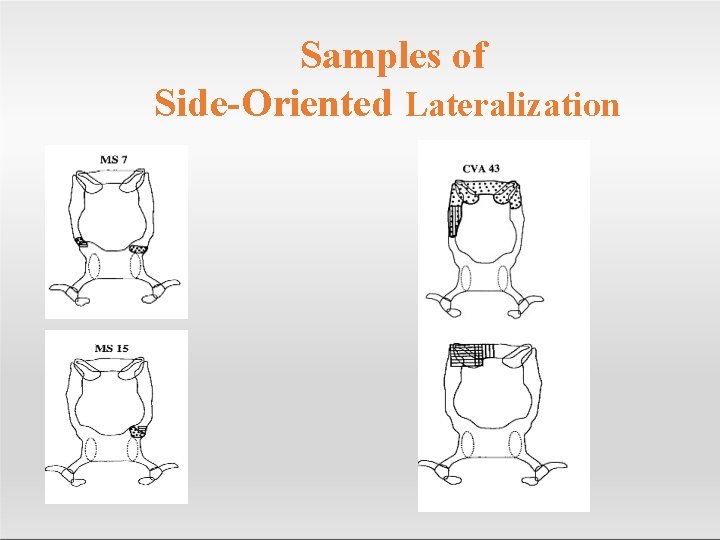 Samples of Side-Oriented Lateralization 